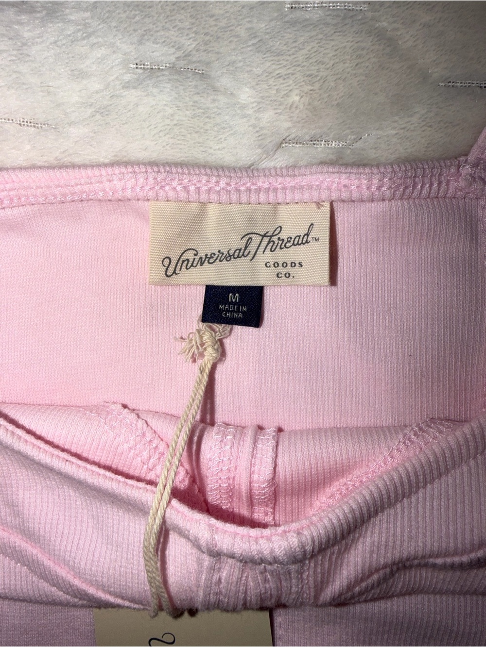 Universal Thread Pale Pink Ribbed Bustier Tank - Picture 4 of 5